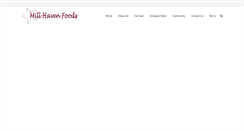 Desktop Screenshot of millhavenfoods.com