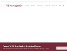 Tablet Screenshot of millhavenfoods.com